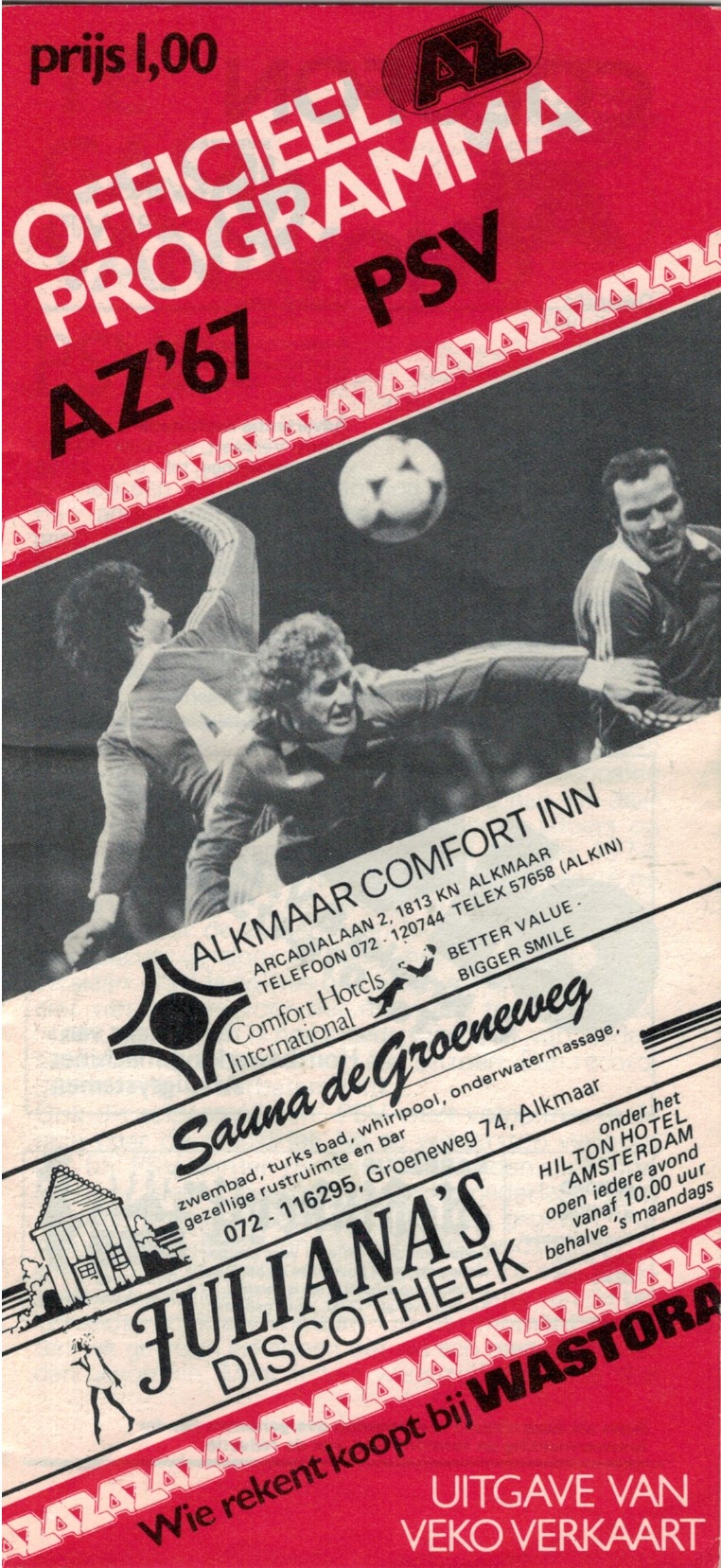 AZ Programma 13-feb-1982 PSV thuis